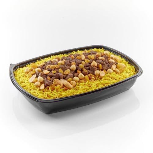 Basmati Rice Served with Mixture and Nuts