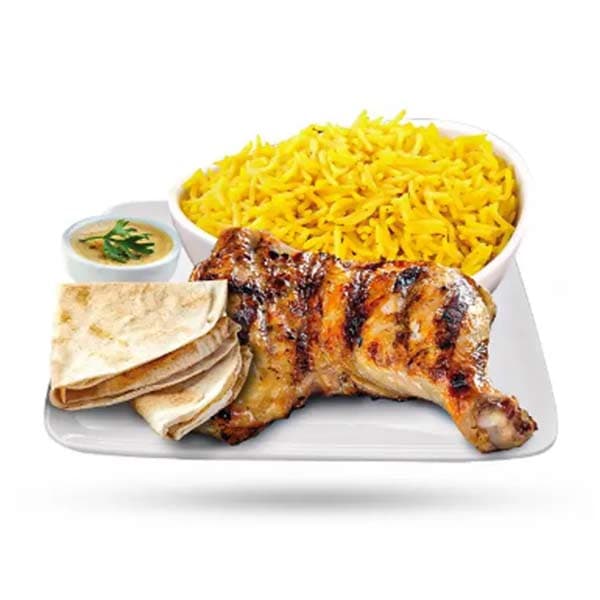 وجبة ربع دجاج مشوي (ورك)
