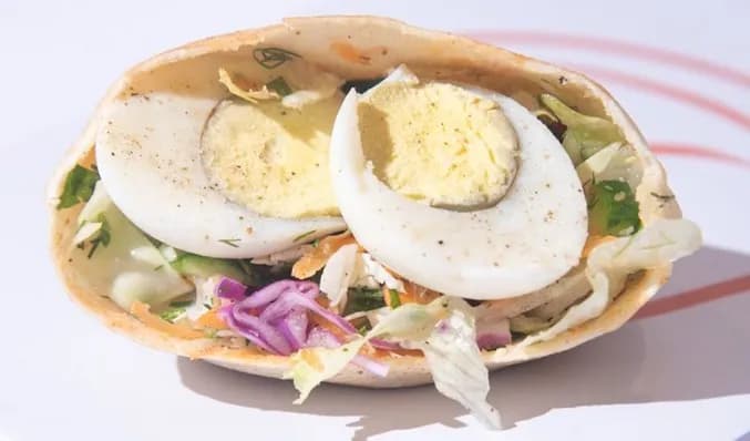Boiled Eggs Sandwich