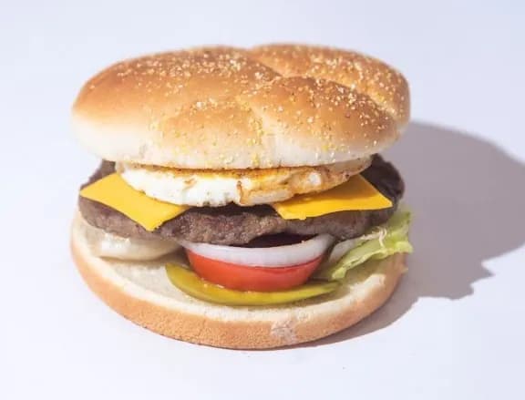 Burger With Eggs