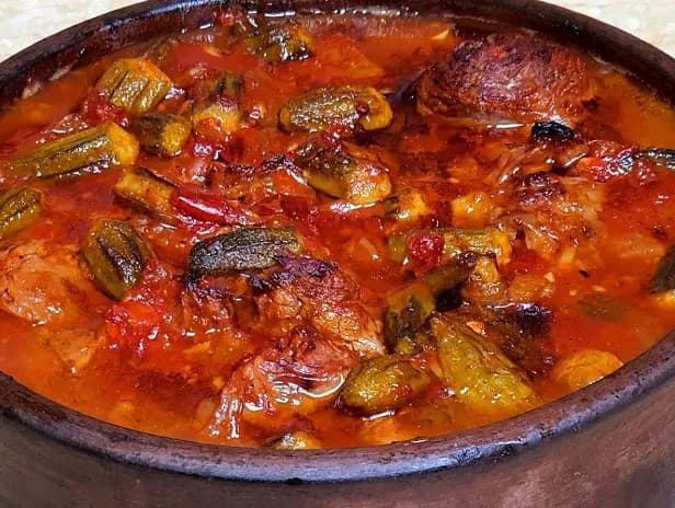 طاجن باميه سادة