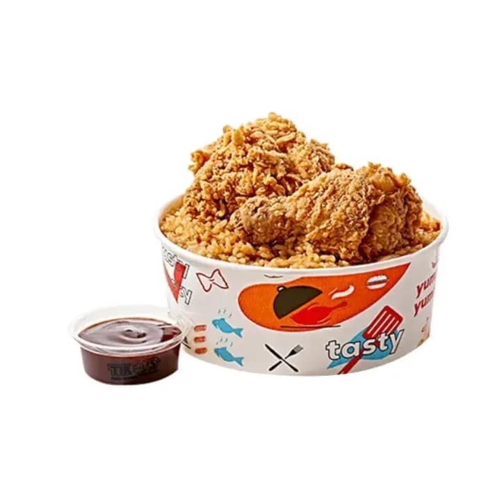 Rice Meal Chicken Pieces