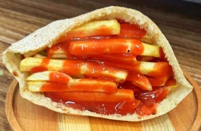 بطاطس كاتشب و مايونيز