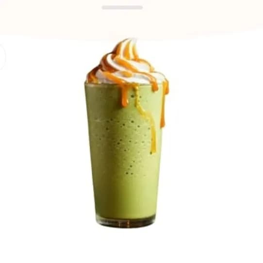 Salted Caramel Matcha Frappe