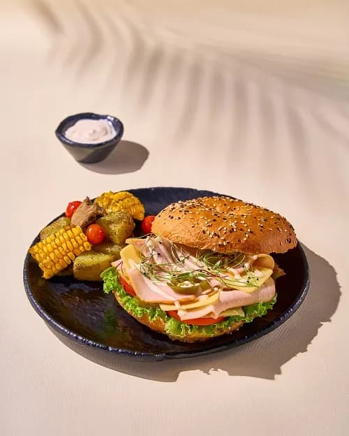 Turkey Cheese Bagel