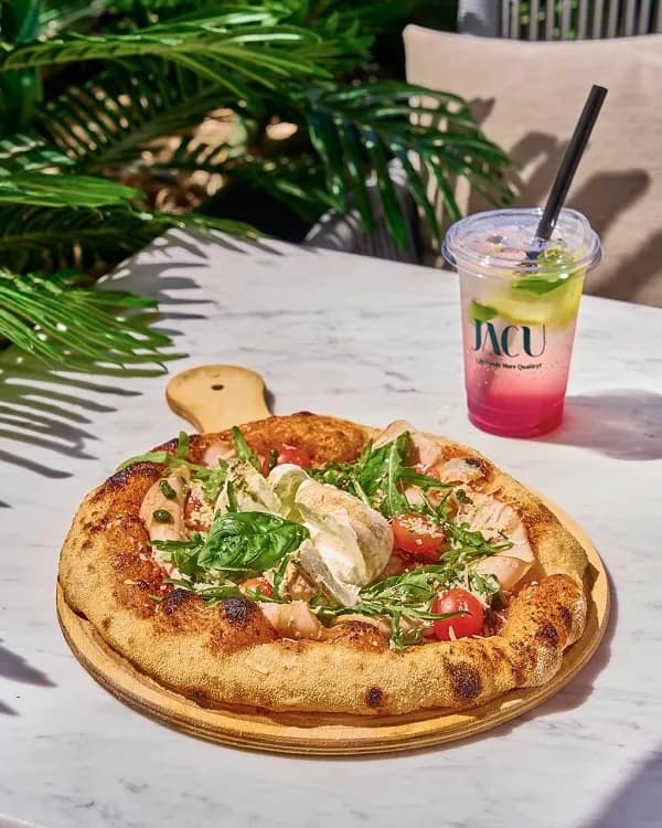 Burrata Turkey Pizza 
