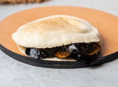 Shami Fried Eggplant Sandwich