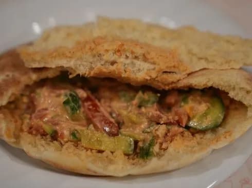 Old Cheese Sandwich With Tomatoes Shami