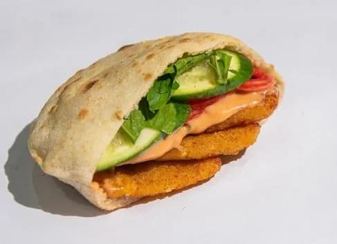 Fried Cheese With Ketchup And Mayonnaise Sandwich Baladi