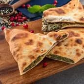 Spinach And Cheese Manoushe 