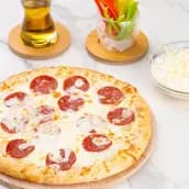 Pepperoni And Cheese Manoushe  