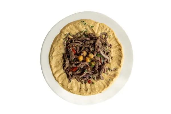 Hummus with Meat Shawarma