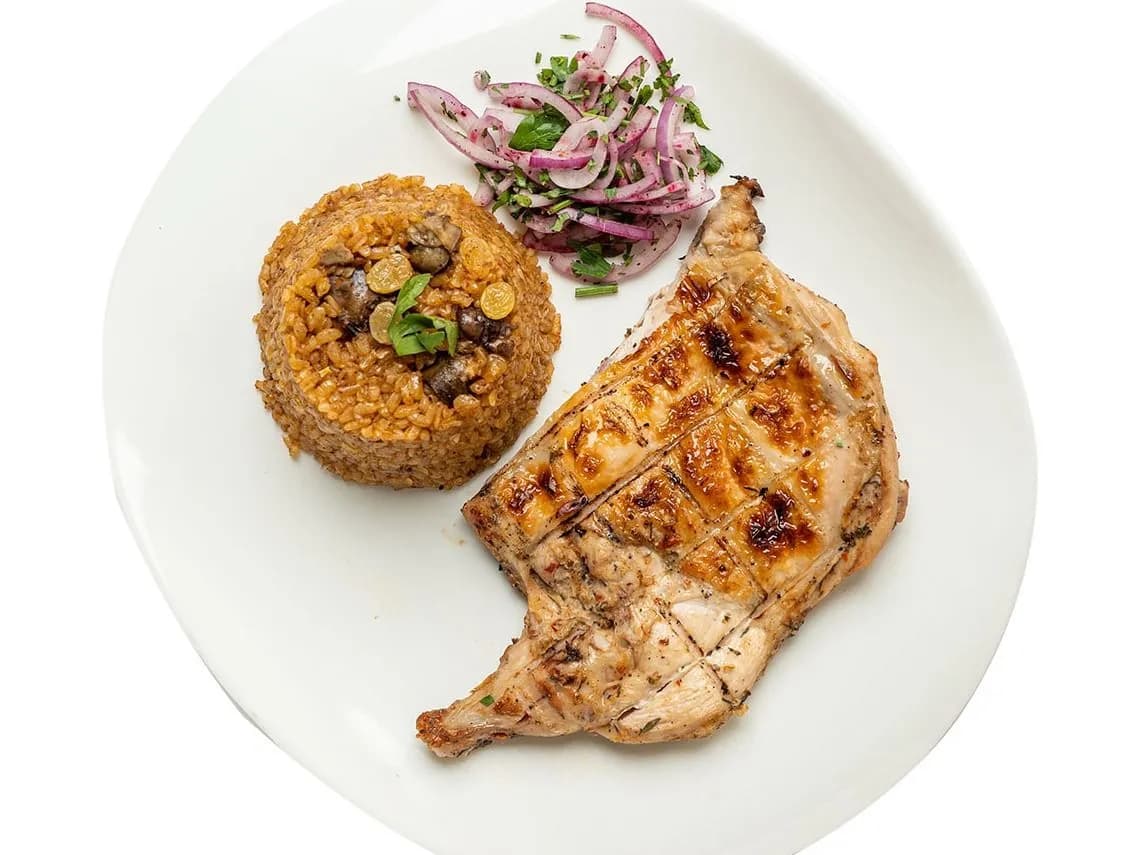 1/4 Grilled Chicken Meal