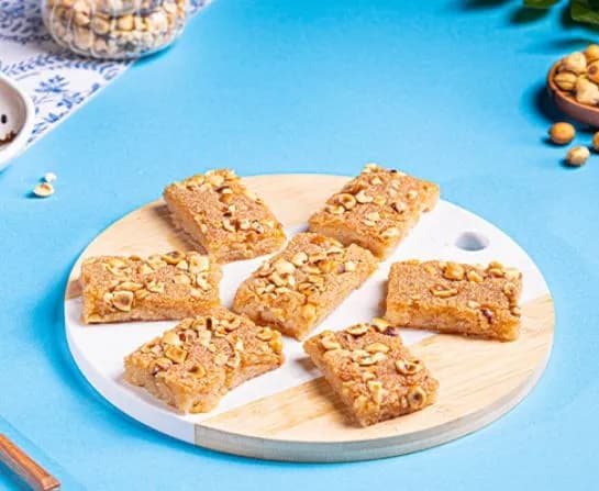 Basbousa with Hazelnut