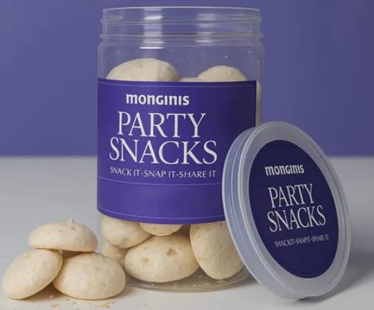 Coconut Meringue Snacks Jar