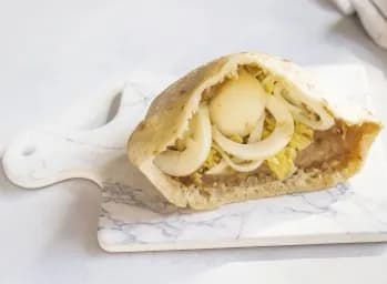 Foul with Boiled Egg Sandwich