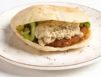 Baba Ghanoush Falafel Sandwich