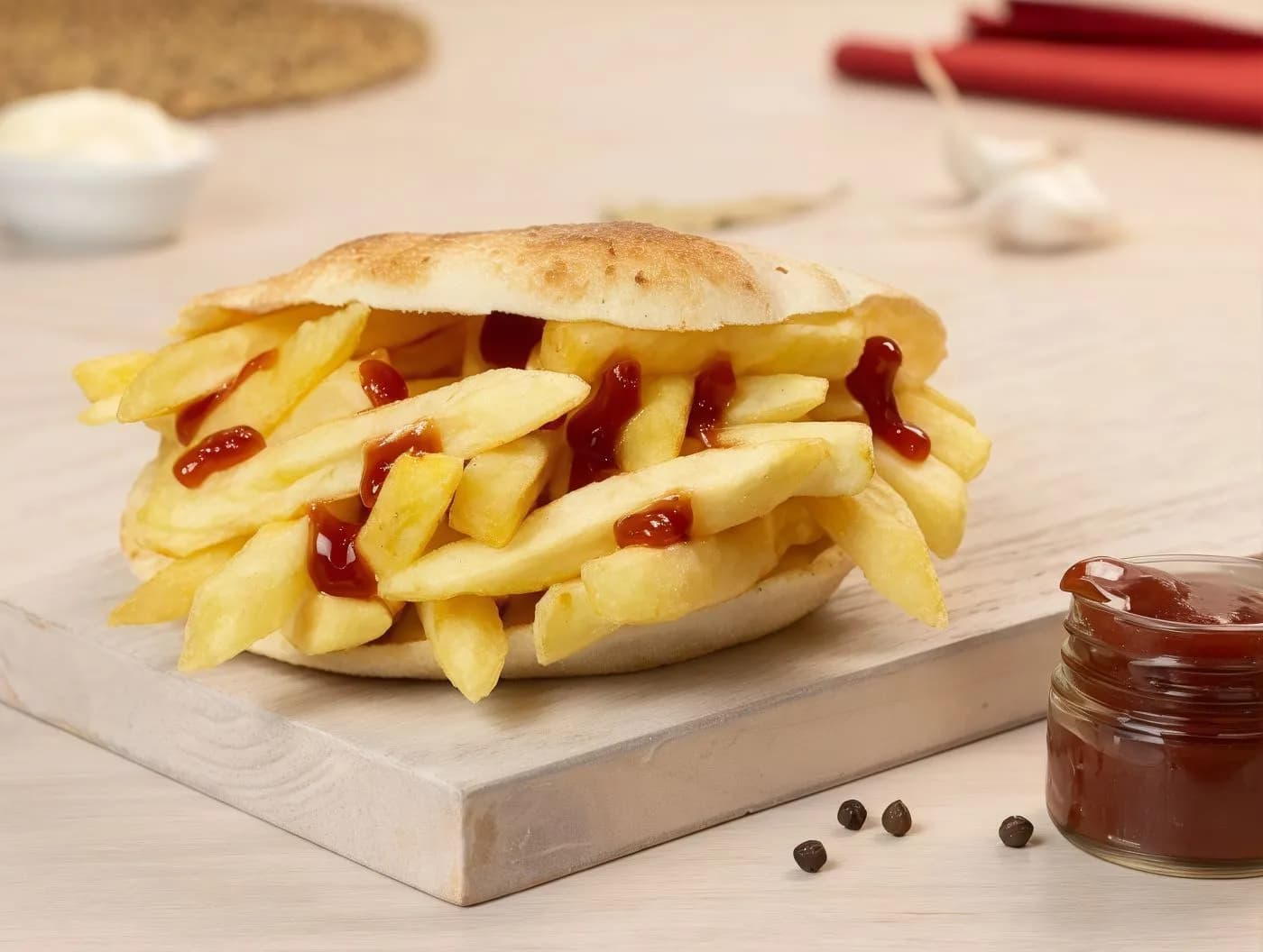 Potato Ketchup Sandwich
