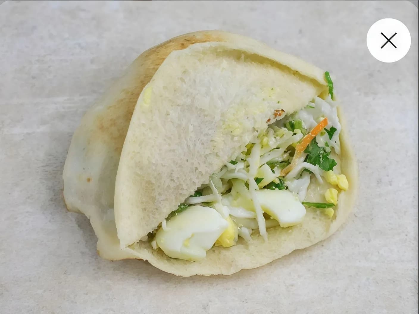 Boiled Egg with Cheese Sandwich