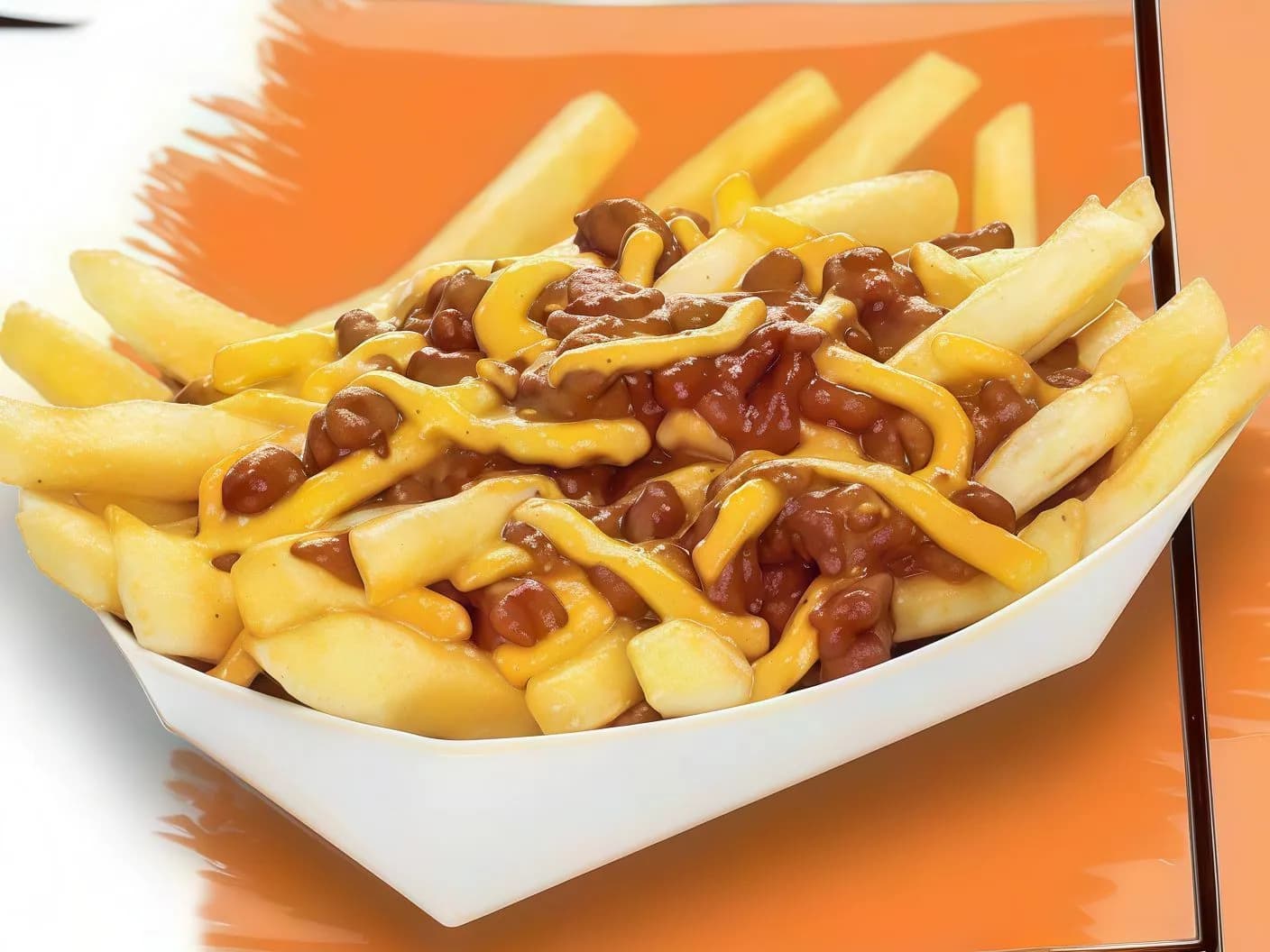 Potatoes with Cheese and Chili Sauce