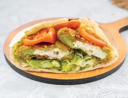 Falafel With Kiri Cheese Sandwich