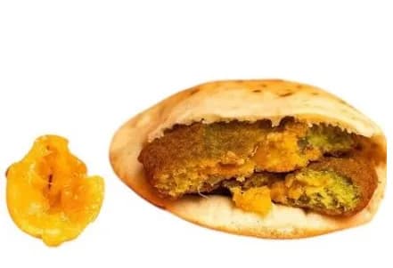 Falafel Pickled Lemons With Safflower Sandwich