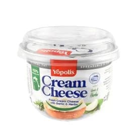 Yopolis Garlic and Herb Cream Cheese 225g