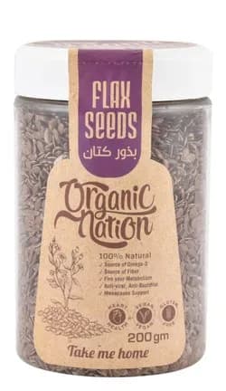 Organic Nation Flax Seeds 200g