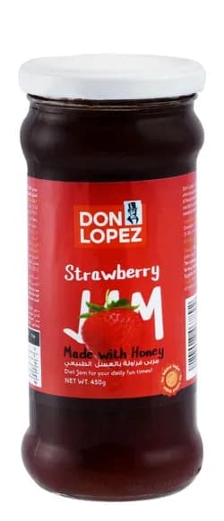Don Lopez Strawberry Jam with Honey 450g