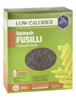 Light Bite Low Calorie Spinach Pasta - Spiral - 250g