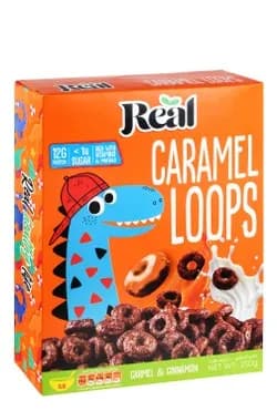 Real Protein Caramel Loops Flakes 250g