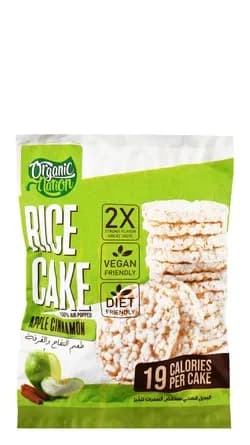 Organic Nation Apple & Cinnamon Rice Cakes 5 Pieces