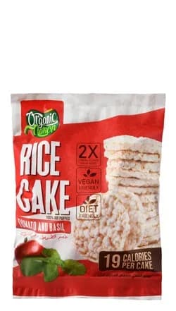 Organic Nation Rice Cakes Tomato & Basil 5 Pieces