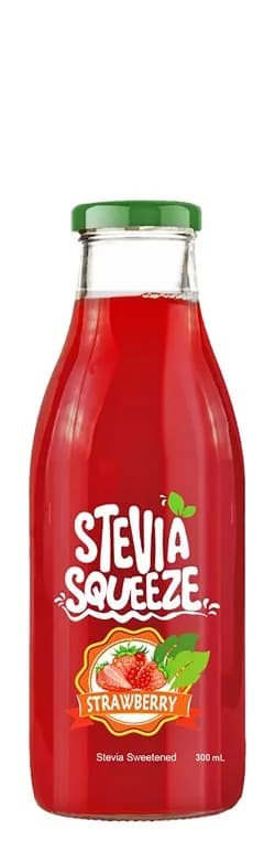 300ml Strawberry Juice from Stevia Juice