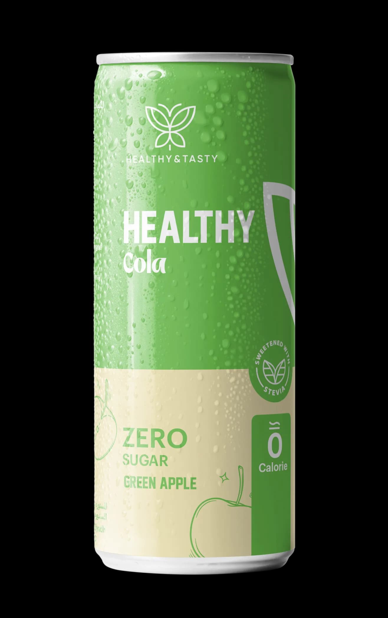 Healthy Cola Green Apple Soft Drink 330ml 