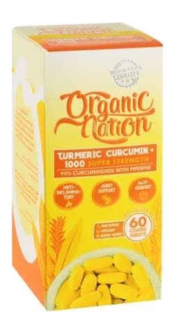 Organic Nation Curcumin 60 Capsules