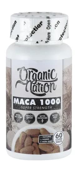 Organic Nation Maca 60 Capsules