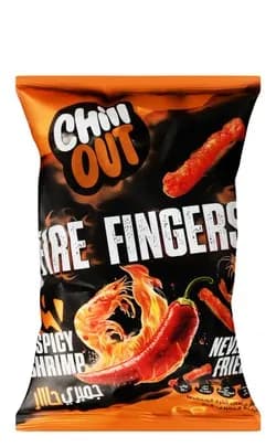 Chill Out Fire Finger Puffs Hot Shrimp Flavor 60g