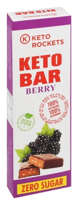 Keto Rockets Berry Keto Bar 40g