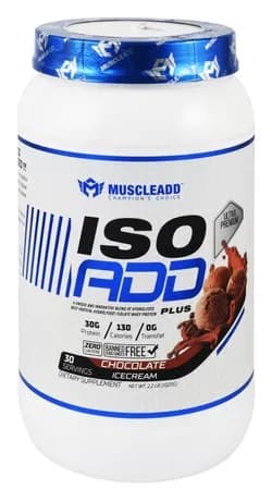 Muscle Add Iso Add Plus 1020g Chocolate Ice Cream Flavor
