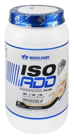 Muscle Add Iso Add Plus 1020g Vanilla Ice Cream Flavor