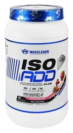Muscle Add Iso Add Plus 1020g Strawberry Milkshake