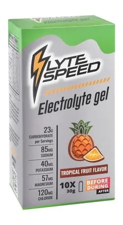 Light Speed ​​Electrolyte Gel Tropical Fruits 10 Packets