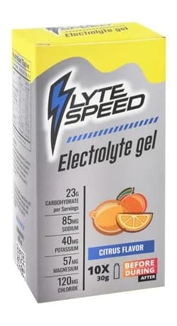 Light Speed ​​Electrolyte Gel Citrus 10 Packets