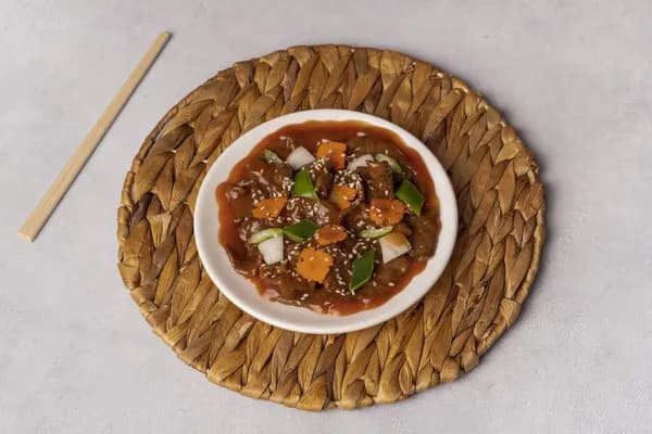 Beef with Red Curry Sauce Dish