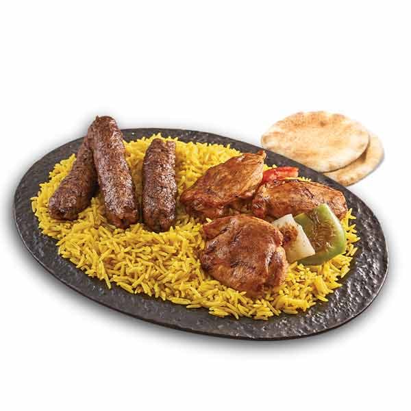 وجبة مكس شيش و كفتة