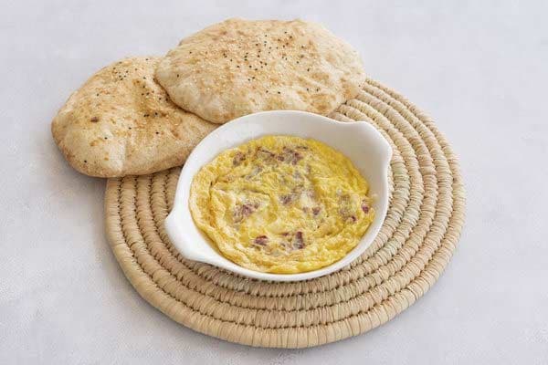 Omelette with Pastrami Piece