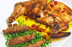 1/2 Chicken and 1/8 Kofta