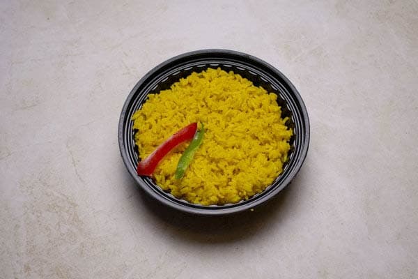 طبق أرز بسمتي