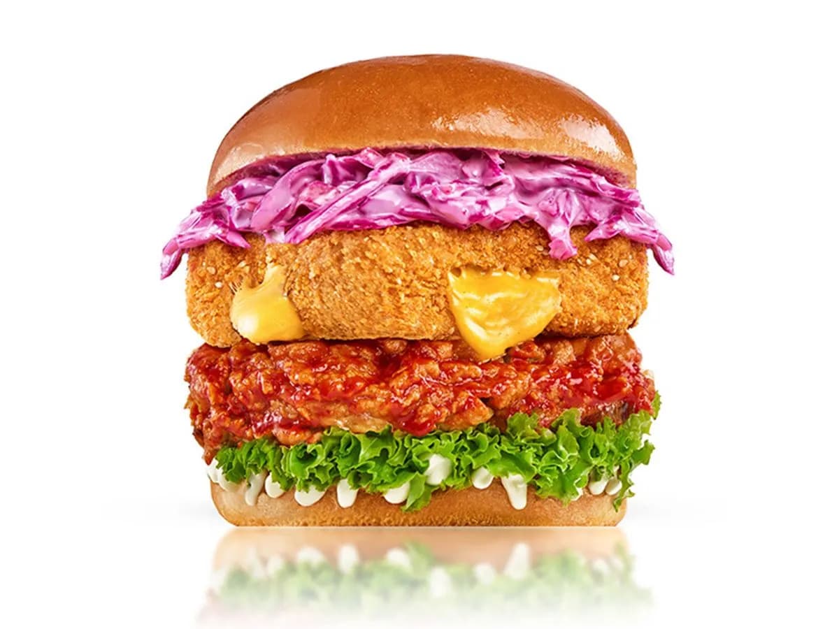 Magic Sriracha Cheese Burger Sandwich